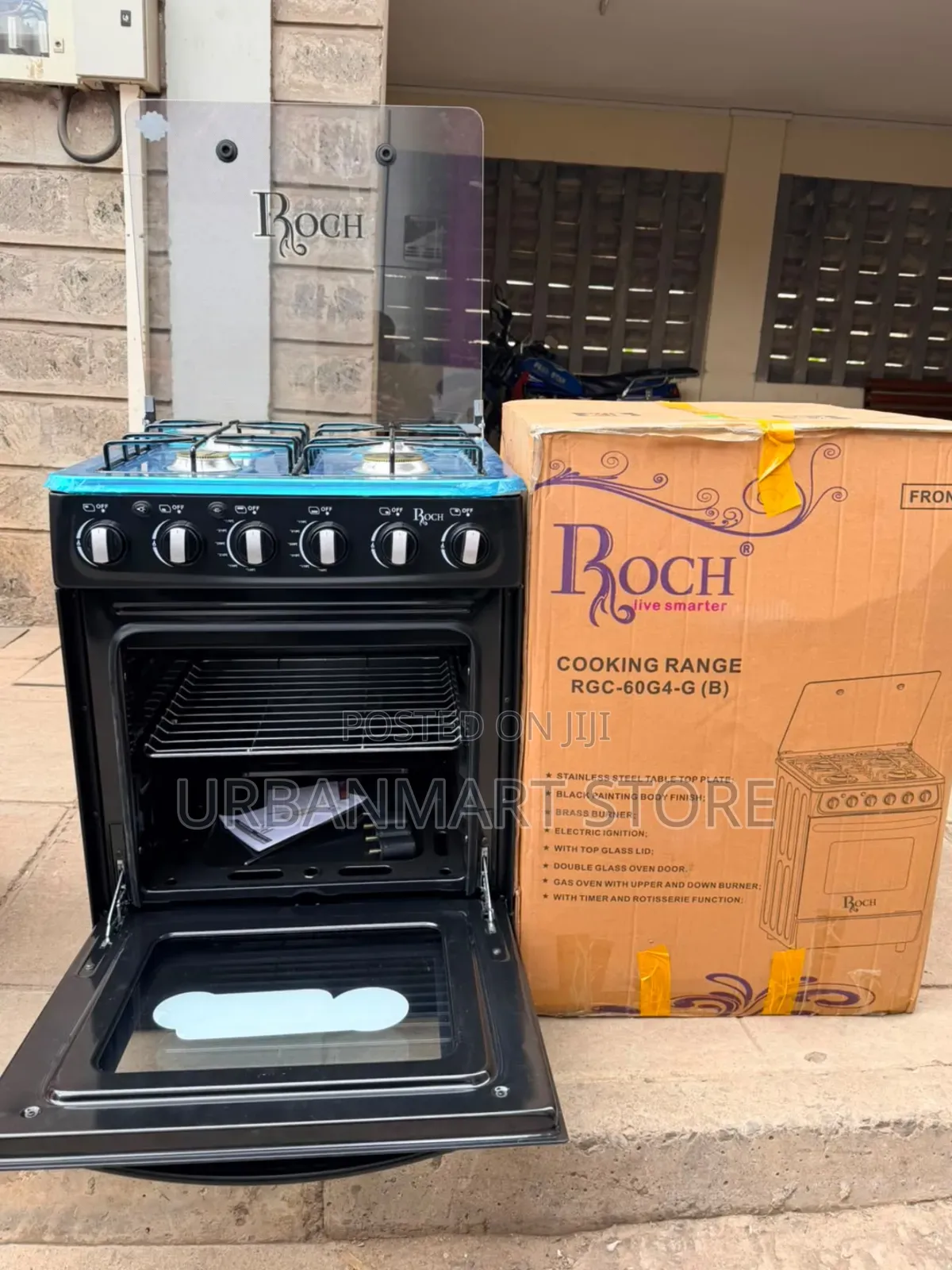 60×60 Roch Freestanding Full Gas Cooker, With Gas Oven