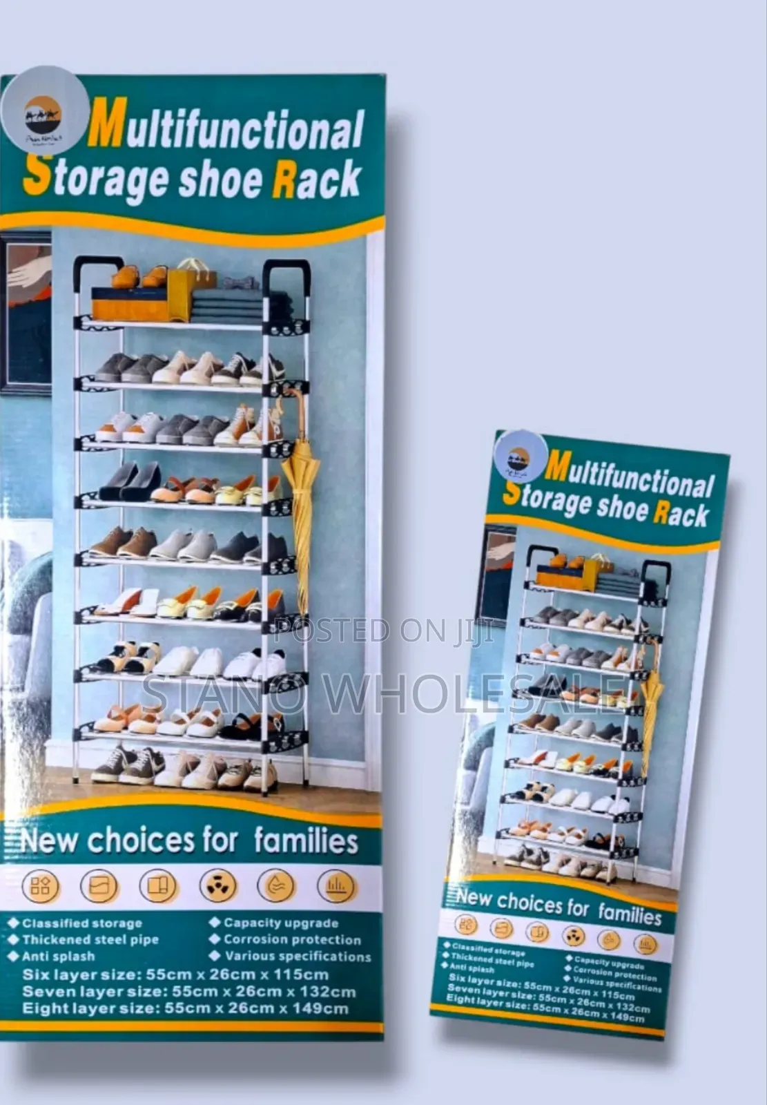 Metallic Shoe Rack
