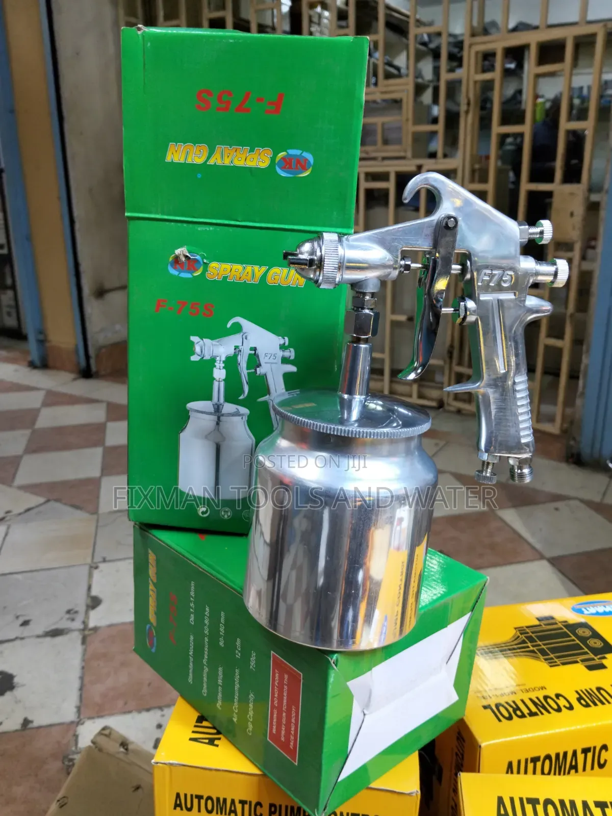 Fine Painting Spray Gun 1000ml 1 2 Mm Nozzle