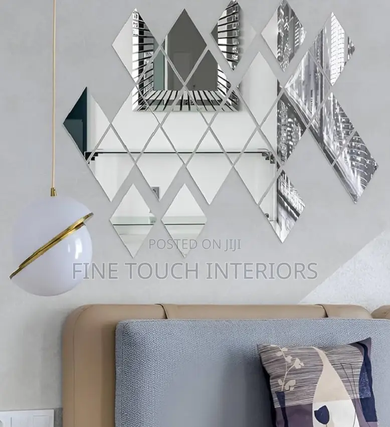 Radiant Diamond Acrylic Wall Mirrors