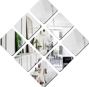 Diamond Shape Acrylic Wall Mirrors