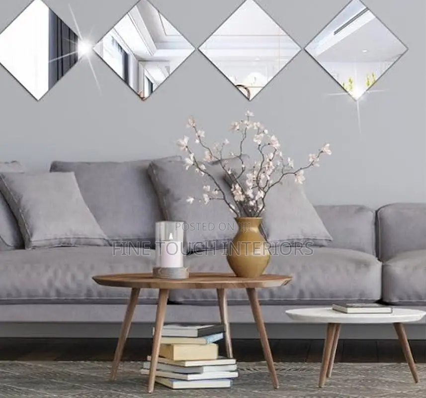 Diamond Shape Acrylic Wall Mirrors