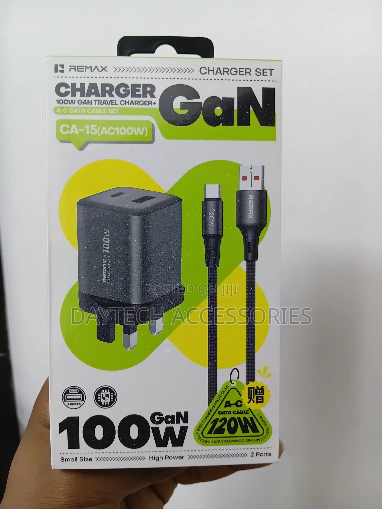 REMAX CA-15 100W GaN Foldable Travel Charger Set Fast Charging Adapter