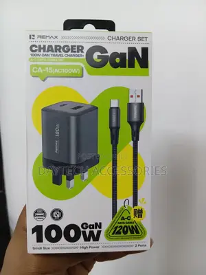 REMAX CA-15 100W GaN Foldable Travel Charger Set Fast Charging Adapter