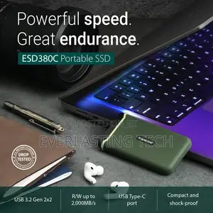 Transcend 1TB ESD380C Portable SSD Up to 2000mb/S Shock-Resistant
