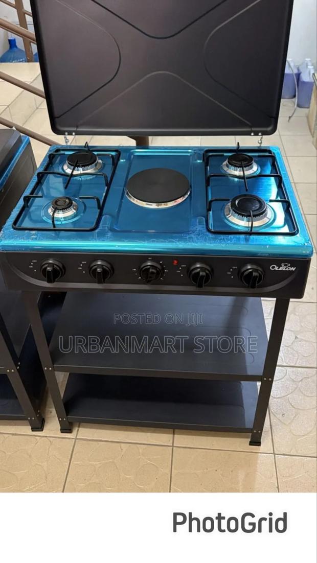 Olelon 4+1 Gas Cooker With Shelves