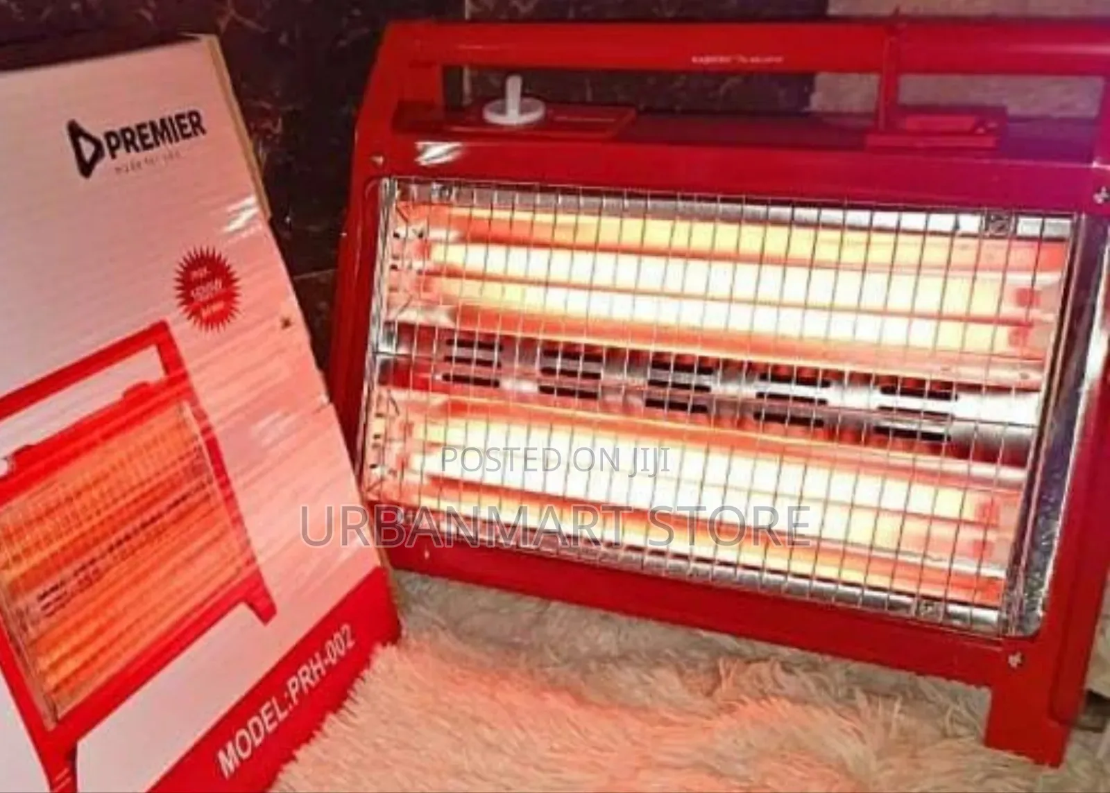 Premier 1600W Quartz Room Heater With Humidifier