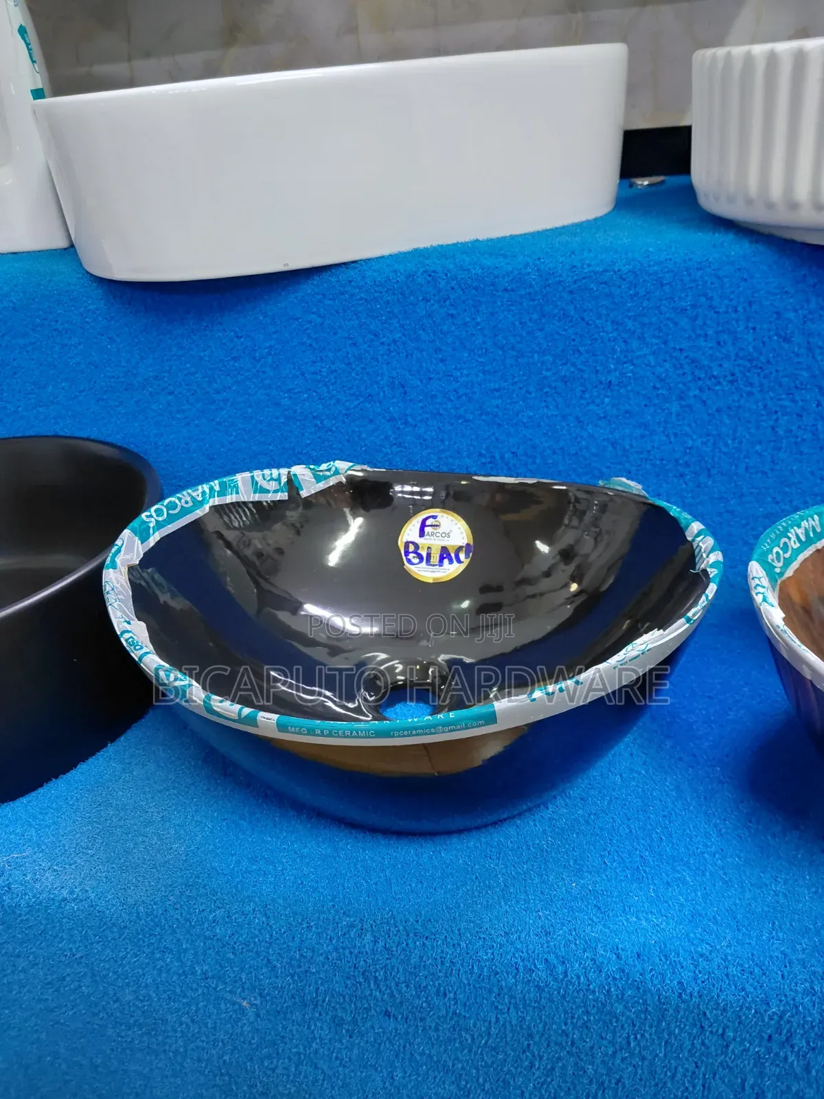 Countertop Basin Oval Black