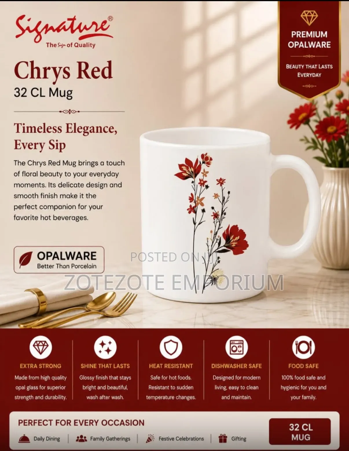 Signature 6pcs Cups Set