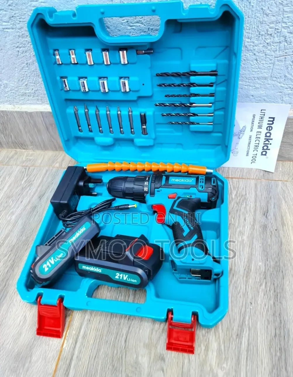 Meakida Cordless Drill With 2 Batteries and a Charger