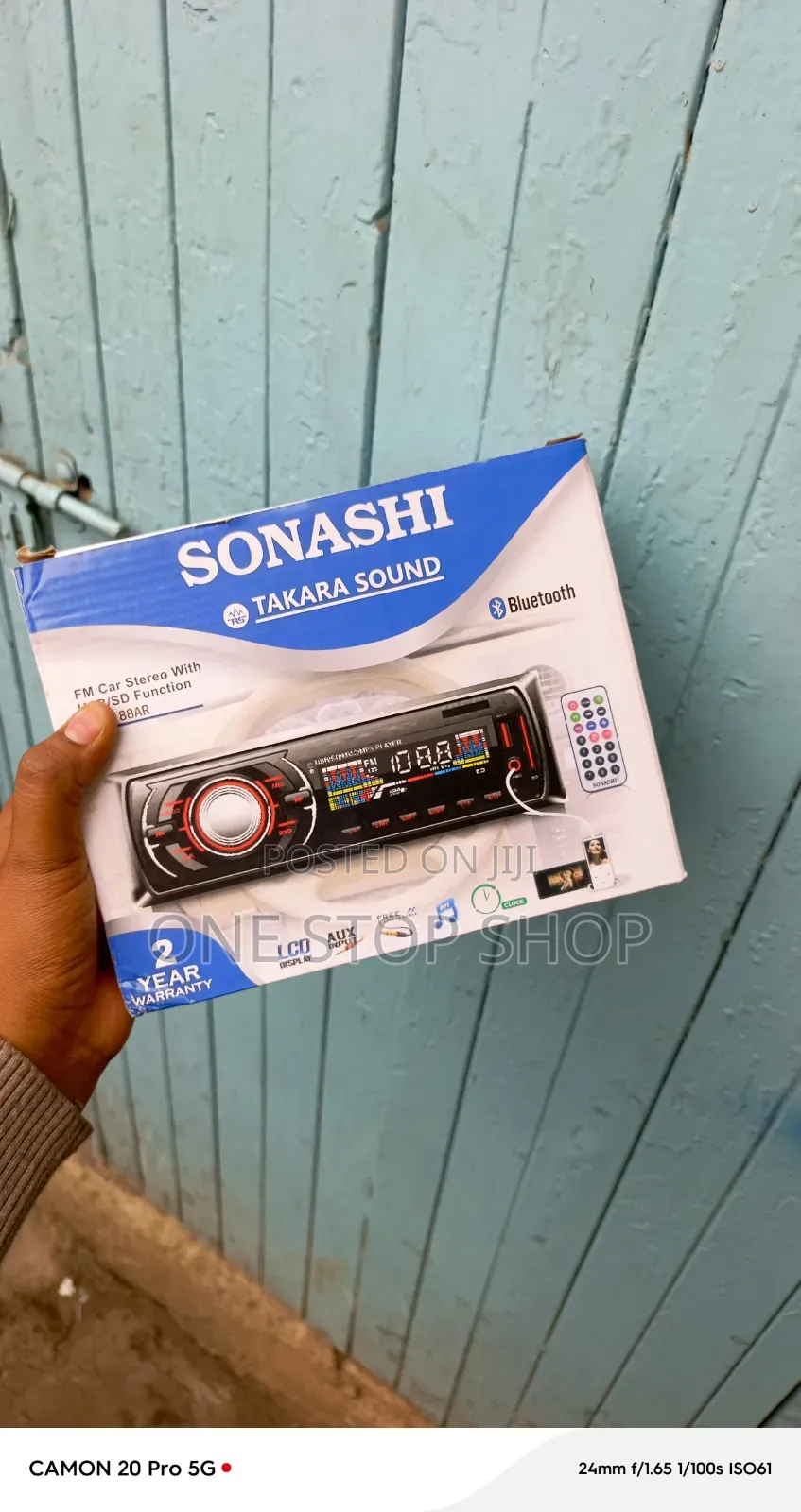 Sonashi Bluetooth Radio With Front Facing USB Port,SD/Memory Card Slot