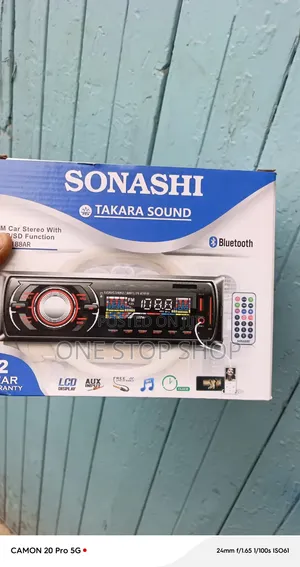 Car Single Din Stereo With Bluetooth Handsfree Calling Music Streaming