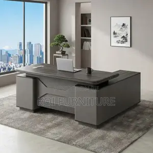 Office Desk; 1600mm Modern Executive Prestige Lockable Desk