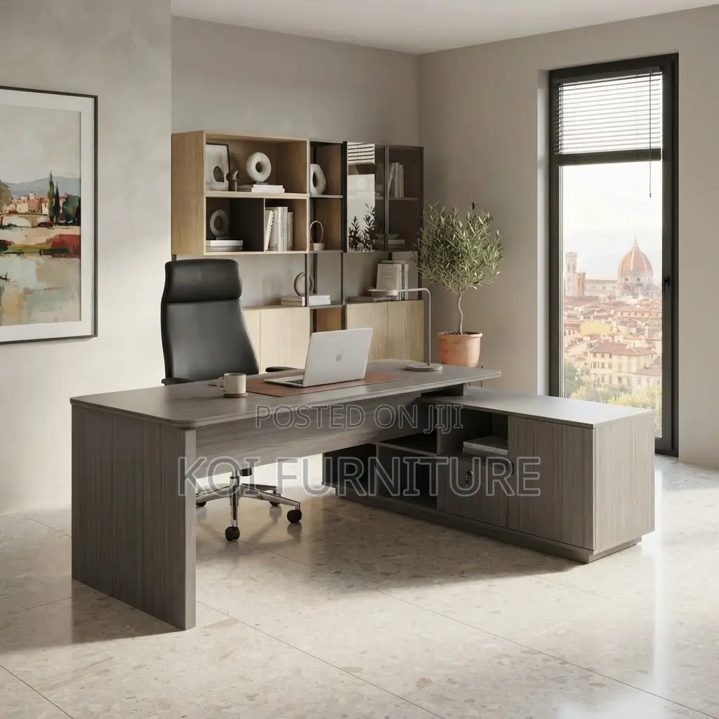 Office Desk; 1600mm Modern Executive Prestige Lockable Desk