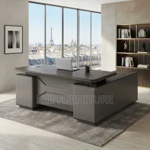 Office Desk; 1600mm Modern Executive Prestige Lockable Desk