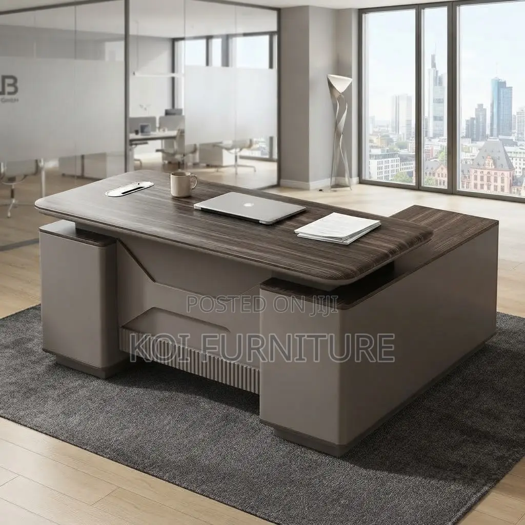 Office Desk; 1600mm Modern Executive Prestige Lockable Desk