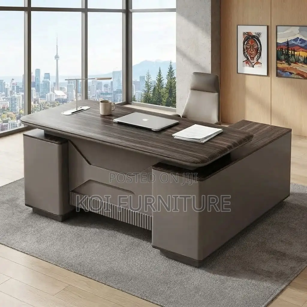 Office Desk; 1600mm Modern Executive Prestige Lockable Desk