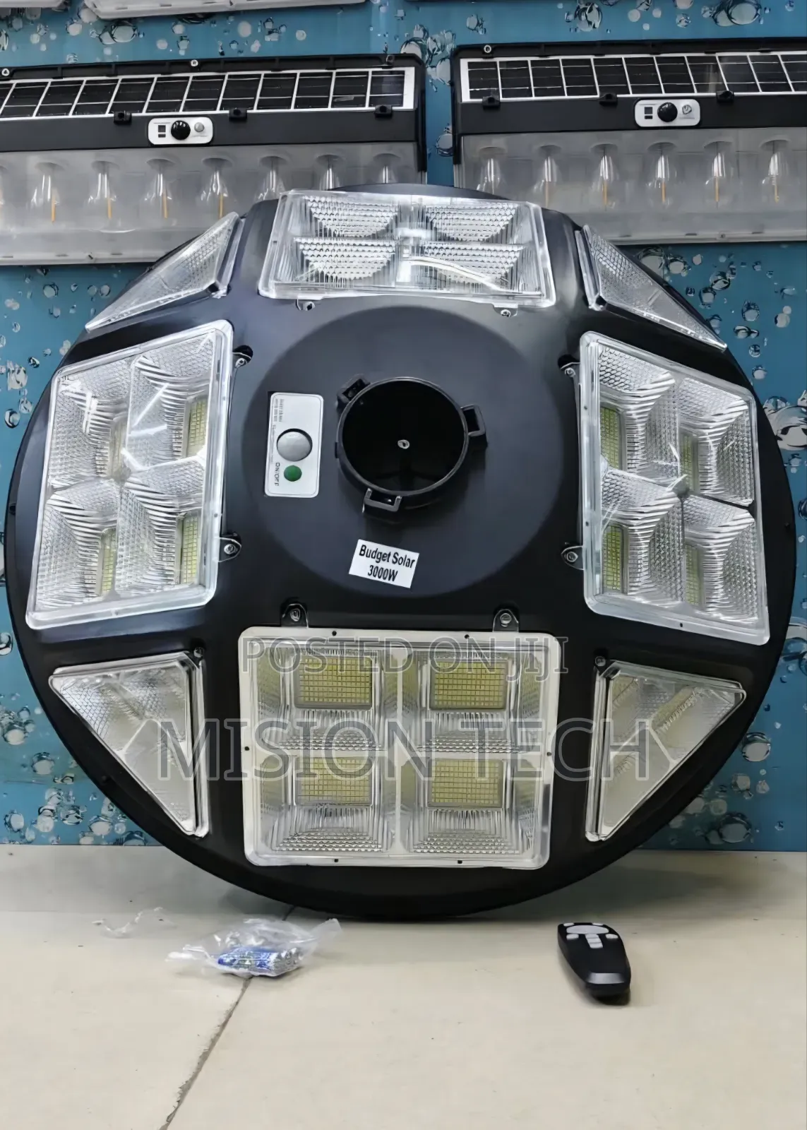 *3000Watts Budget Solar UFO 360 Solar Streetlight*