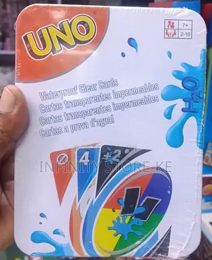 Uno Waterproof Card Game With Metallic Case