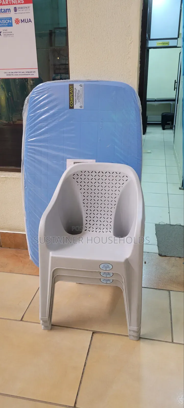 Waiting Bay Plastic Chairs Available