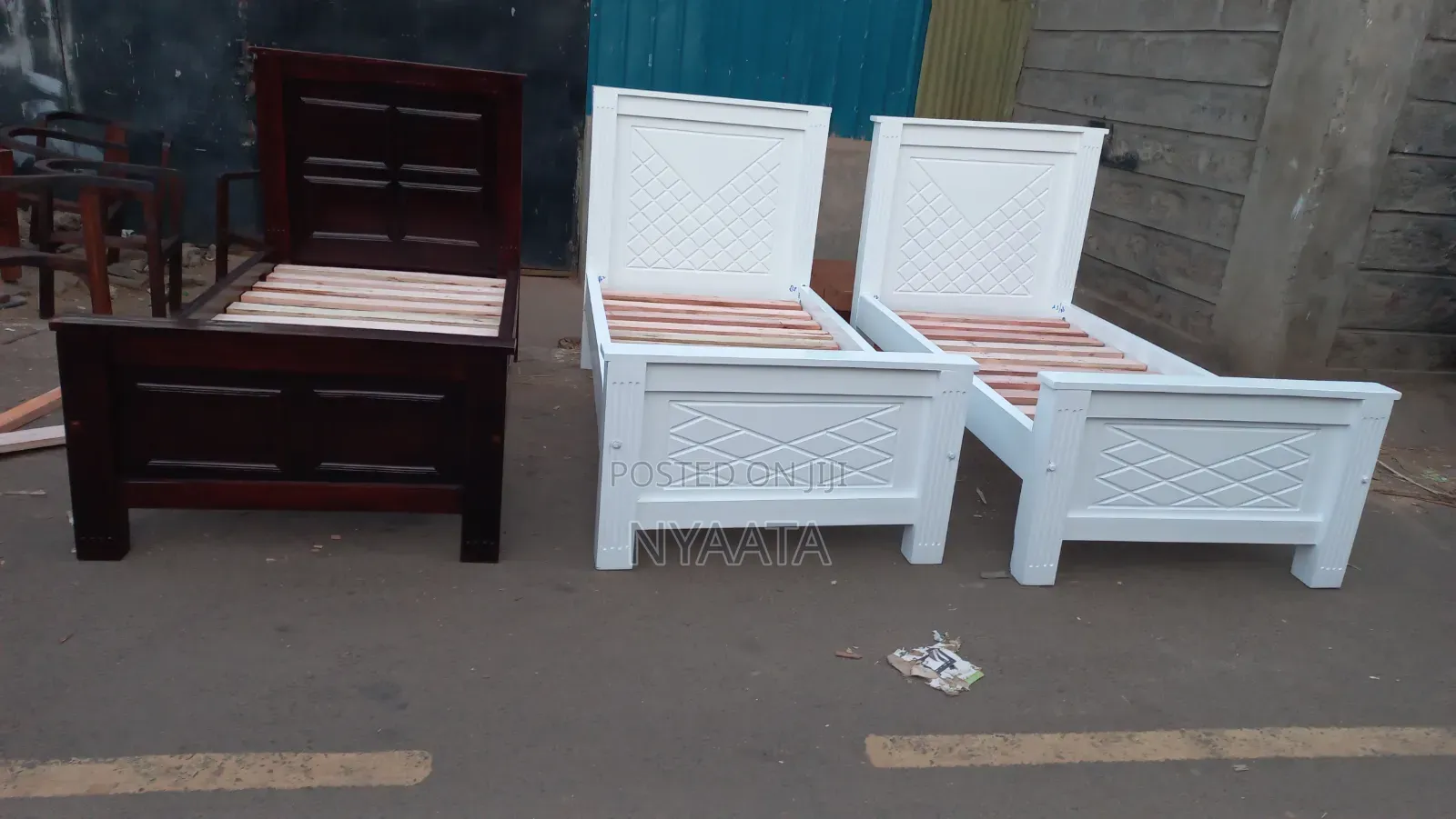 3*6 White Bed