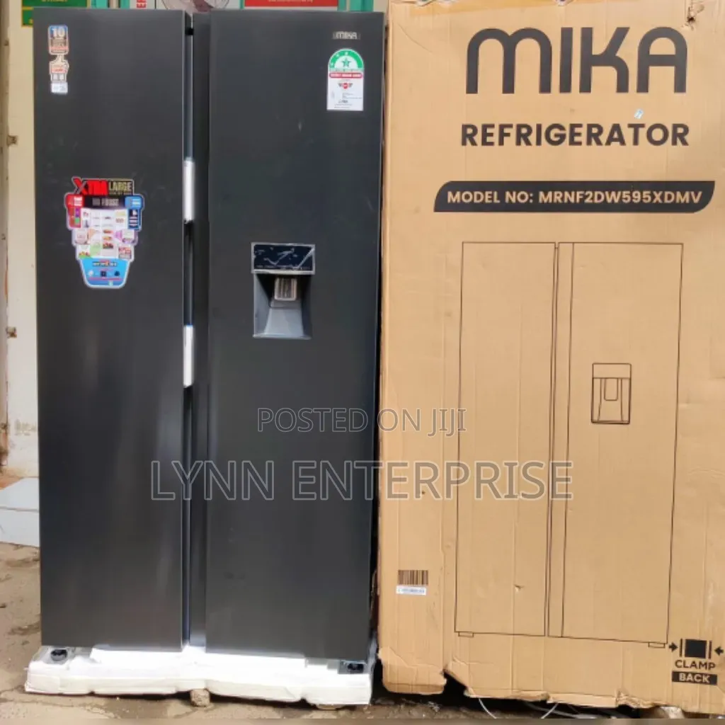 Mika Fridge 595Litres Side by Side With Dispenser Refrigerator 