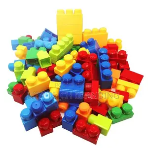 Building Blocks With Blue Building Bag