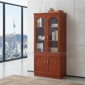 Office Cabinet; Mahogany Finished Modern Home Office Storage Cabinets