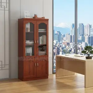 Office Cabinet; Mahogany Finished Modern Home Office Storage Cabinets