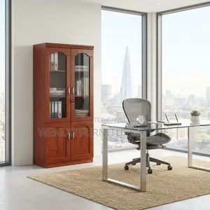 Office Cabinet; Mahogany Finished Modern Home Office Storage Cabinets