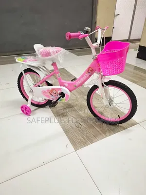 Brand New Pink Kids Bicycle (16with Training Wheels Front Baske