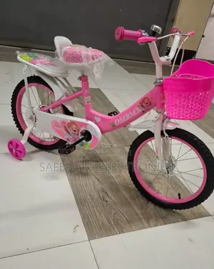 Beautiful Pink Girls' Bicycle With Basket Stabilizers – Brand New!