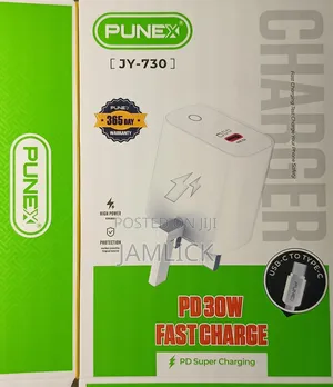 Punex JY-730 Super Fast Charging 30W C-to-C Adapter –Aw