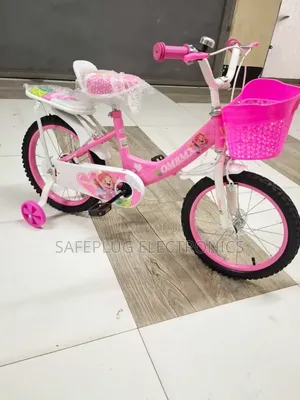 Pink OMBMX Kids Bike With Training Wheels