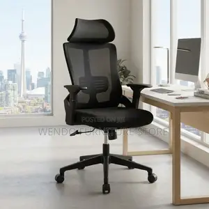 Office Chairs; Modern Reclining Ergonomic Adjustable Black Office Seat