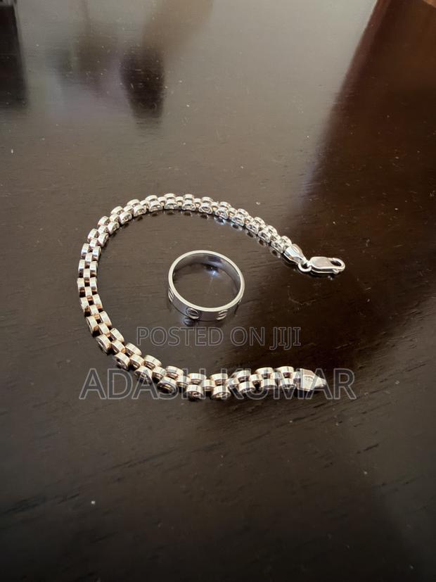 Silver 925 Bracelet and 925 Ring