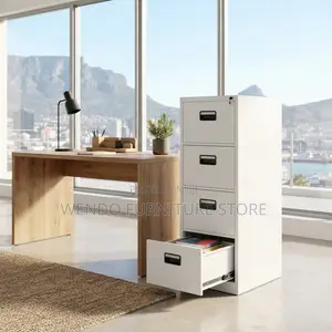 Office Cabinet; Grey Lockable Documents Storage Cabinet
