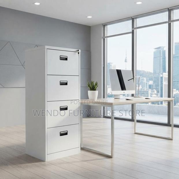 Office Cabinet; Grey Lockable Documents Storage Cabinet - thumbnail 4