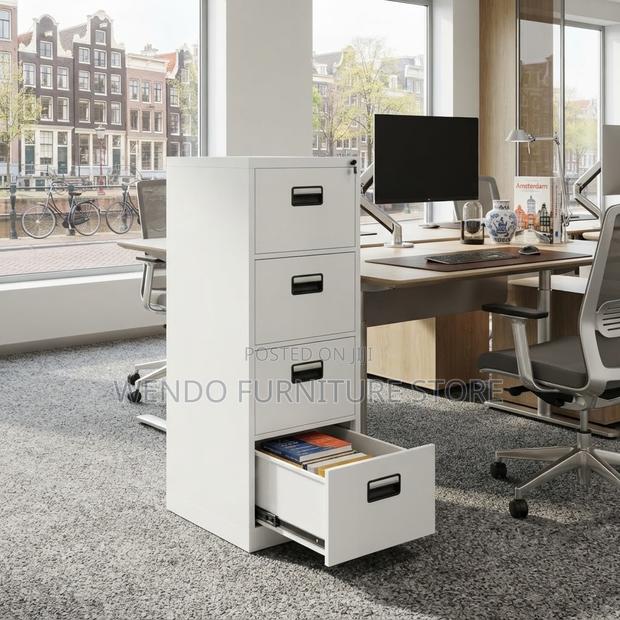 Office Cabinet; Grey Lockable Documents Storage Cabinet - thumbnail 6