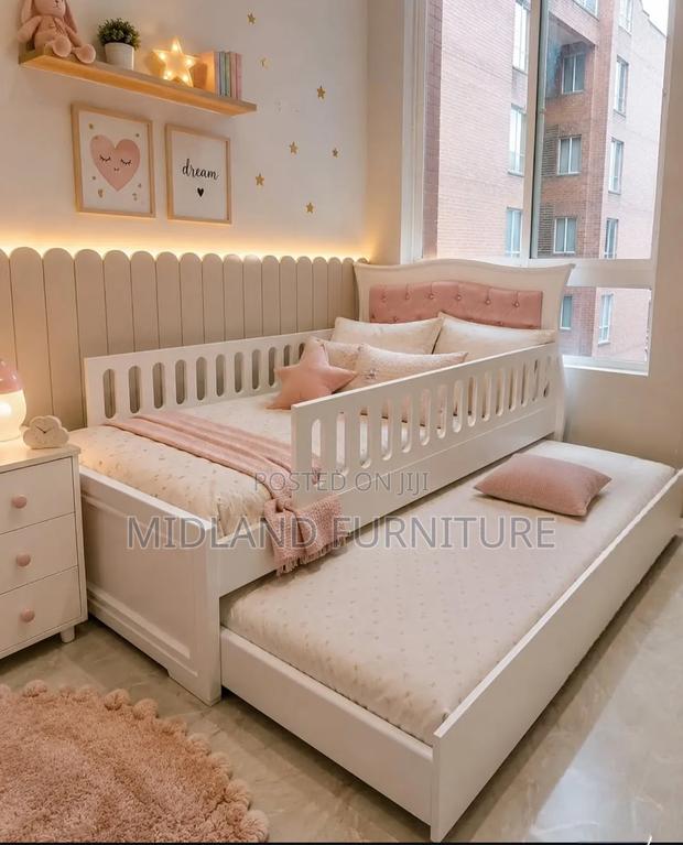Toddler Bed With a Pullout Bed Below Available on Order - main view
