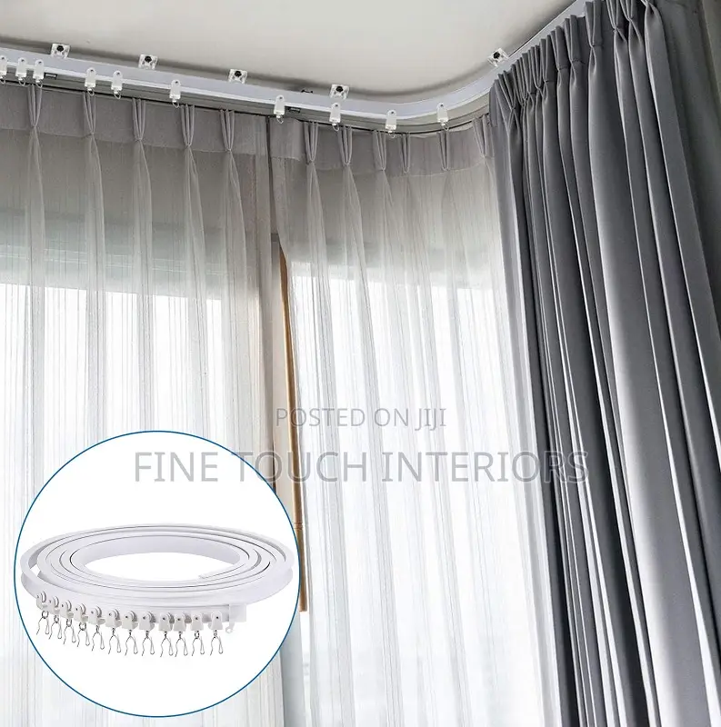 Bendable Curtain Rails – Flexible Track for Curved Windows