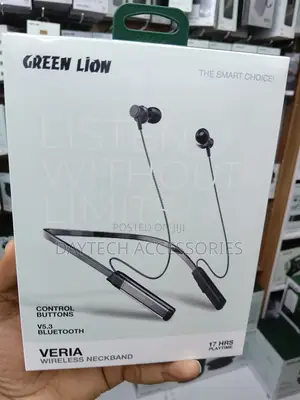GreenLion Veria Wireless Neckband Earphones With Control Buttons.