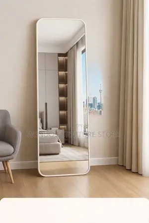 Long Full Body Dressing Black-White Mirrors