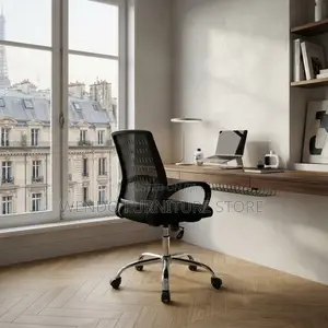 Office Chairs; Clerical Modern Black Mesh Office Reclining Chairs