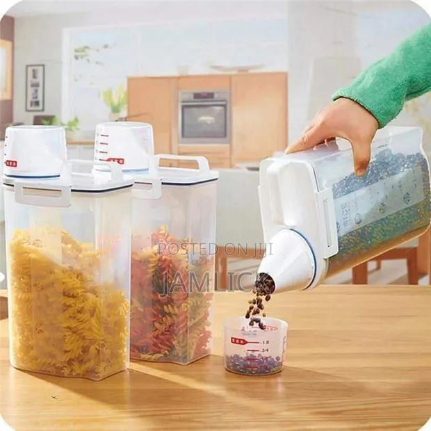 Cereal Storage Container With Measuring Cup Handle – Ev - thumbnail 3