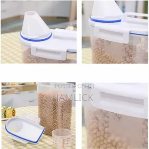 Cereal Storage Container With Measuring Cup Handle – Ev