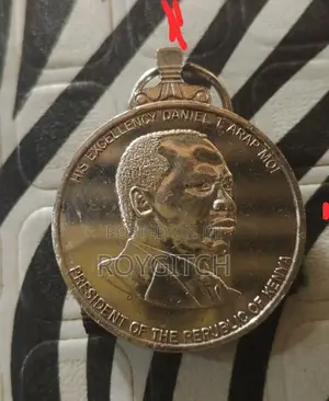 Rare 1998 President Moi 20th Anniversary Commemorative State Medal