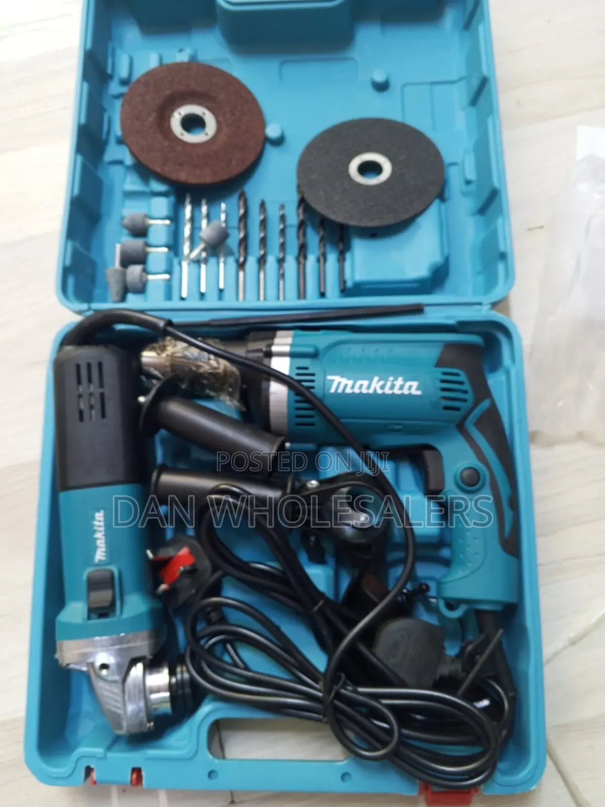 Makita Combo 13mm Drill 115mm Grinder