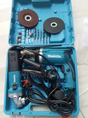 Makita Combo 13mm Drill 115mm Grinder