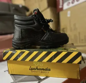 Black New Safety Boots. Safety Boots